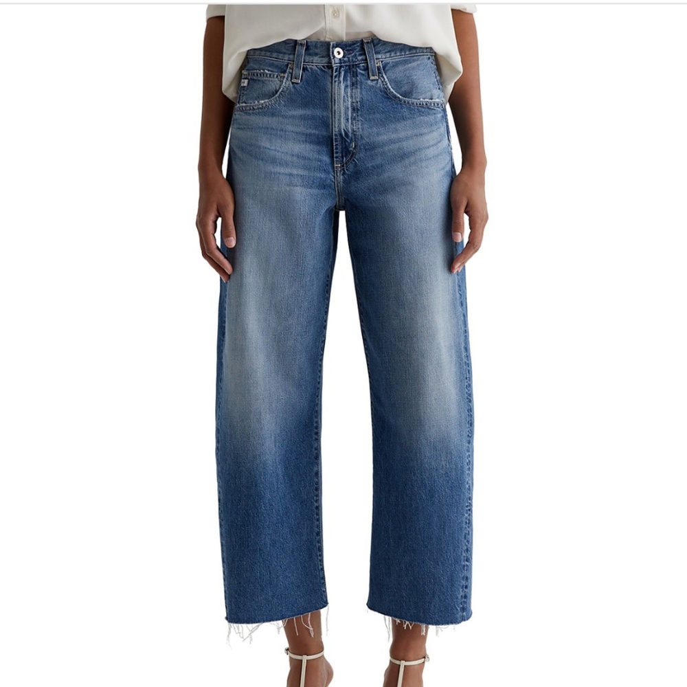 AG Jeans Hattie High Rise Crop Barrel in Gemini Size 29